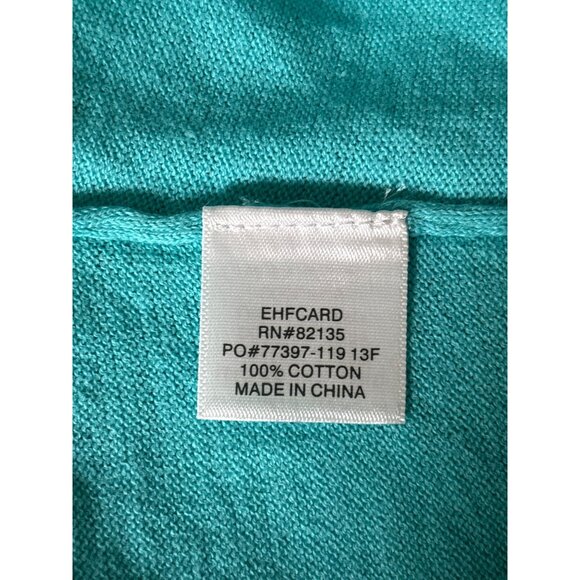 Fresh Produce Bolero‎ Cropped Knit Cardigan Sweater Turquoise Size 1X NWT $75 - Picture 8 of 8